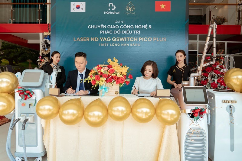 Nam Quân Medical và KIM Beauty Spa chuyển giao công nghệ 